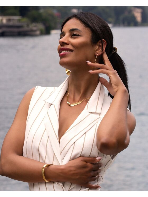 Leis Leis Náhrdelník Lumina Žlté pozlátenie