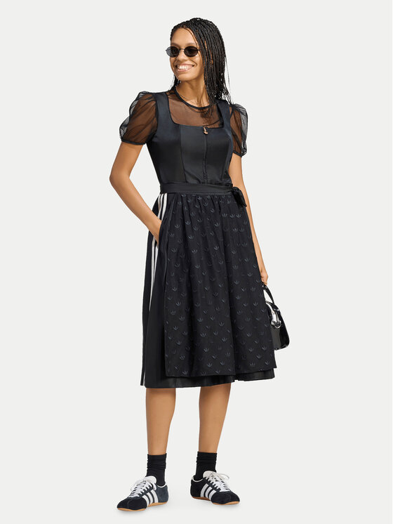adidas adidas Sukienka codzienna Dirndl Dress LG2246 Czarny Regular Fit