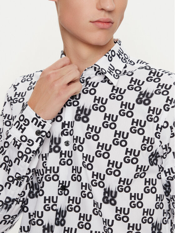 HUGO Hugo Cămașă Ermo 50534257 Alb Slim Fit