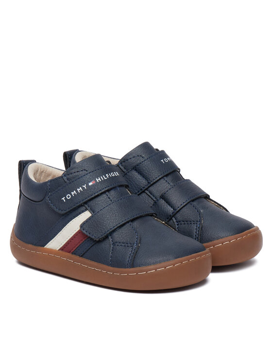 Tommy Hilfiger Tommy Hilfiger Sneakersy Mid Cut Velcro Sneaker T1XH-35222-1355800 Granatowy