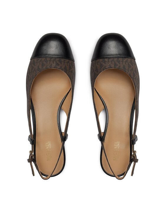 MICHAEL Michael Kors MICHAEL Michael Kors Sandály Perla Flex Sling Flat 40R4PLFP1B Hnědá