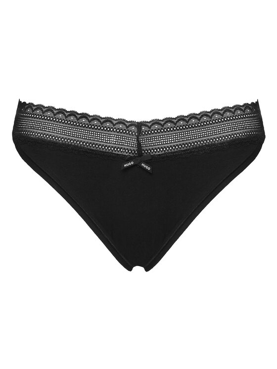 HUGO HUGO Klassischer Damenslip 50557200 Schwarz