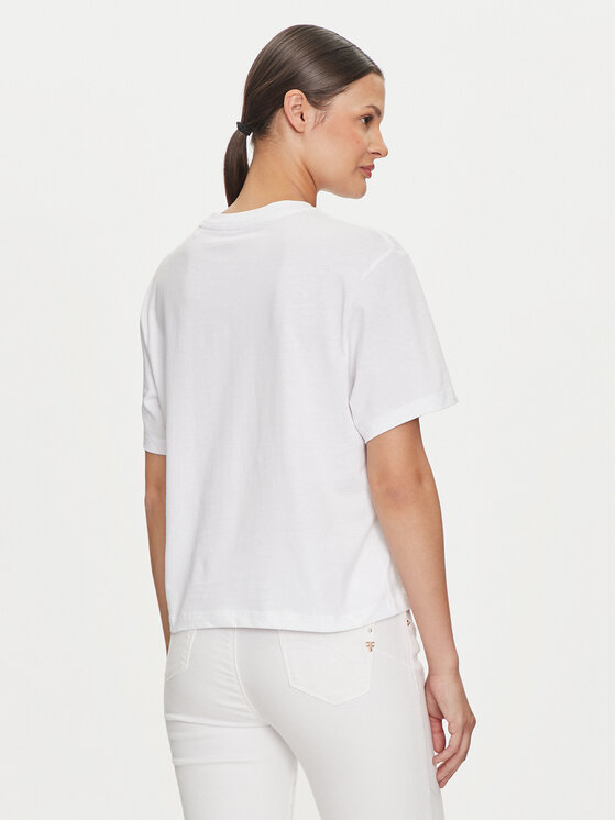 Guess Jeans Guess Jeans T-Shirt W4YI05 K8HM0 Biały Regular Fit
