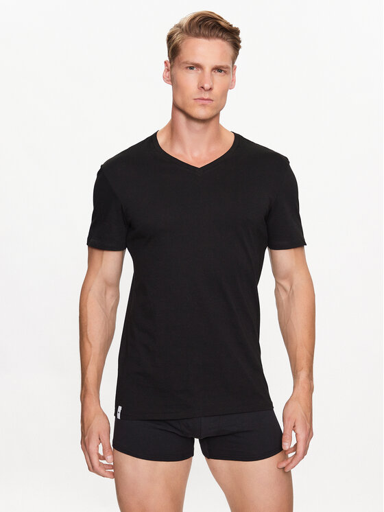Lacoste Lacoste T-Shirt-Set TH3374 Schwarz Slim Fit