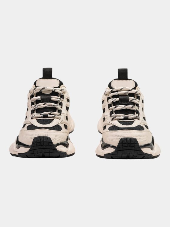 MADE BY SOCIETY MADE BY SOCIETY Sneakersy MBS 02 BEIGE/BLACK W - I15966 Czarny