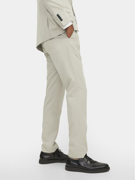 Jack & Jones Jack & Jones Oblek Franco 12181339 Écru Super Slim Fit
