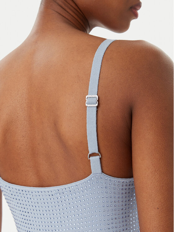 Guess Guess Trikotažinė suknelė W5GK45 Z3MN2 Mėlyna Regular Fit