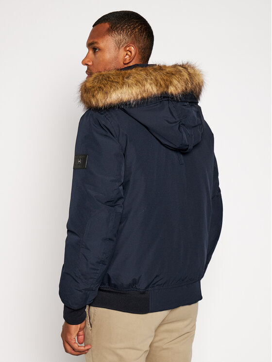 Tommy Hilfiger Kurtka puchowa Hampton MW0MW14876 Granatowy Regular Fit Modivo.pl