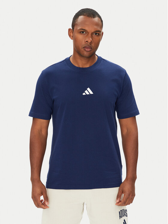 adidas adidas T-Shirt Essentials Small Logo JF1093 Tmavomodrá Regular Fit