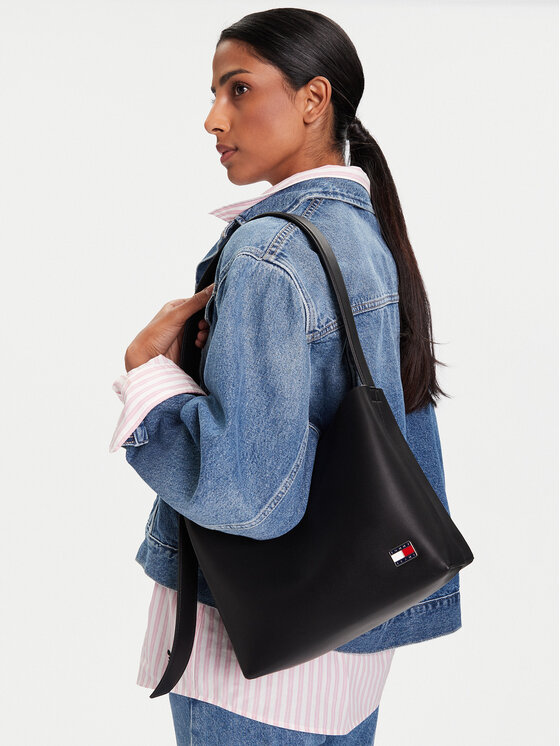 Tommy Jeans Tommy Jeans Borsetta Tjw Cool Hobo Bag AW0AW17871 Nero