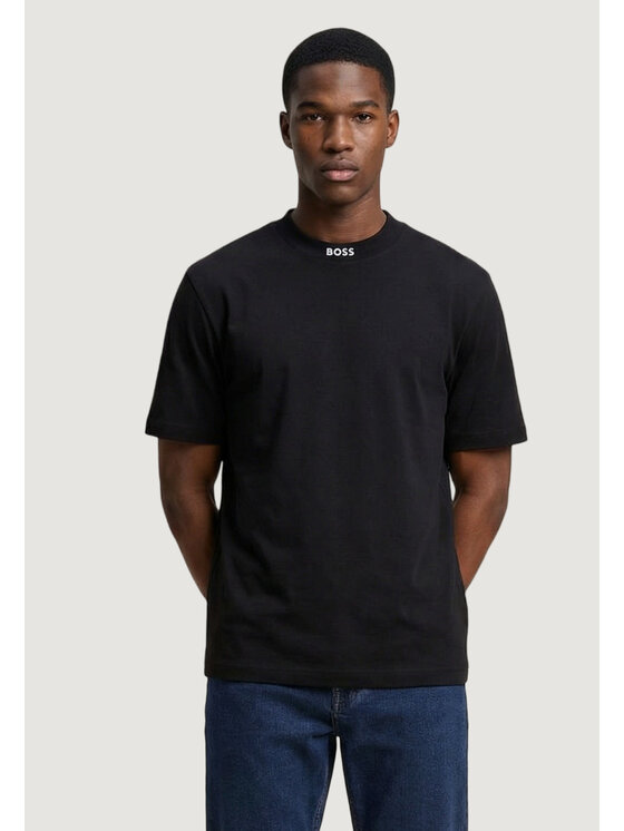 BOSS BOSS T-shirt Tee Collar 10279542 Nero Casual Fit