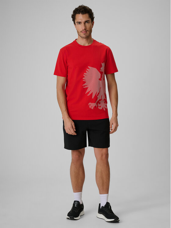 4F 4F T-Shirt STREFA KIBICA Czerwony Regular Fit