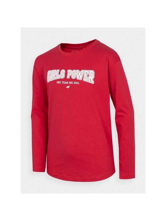 4F 4F Longsleeve HJZ22JTSDL002-62S Rosso Regular Fit