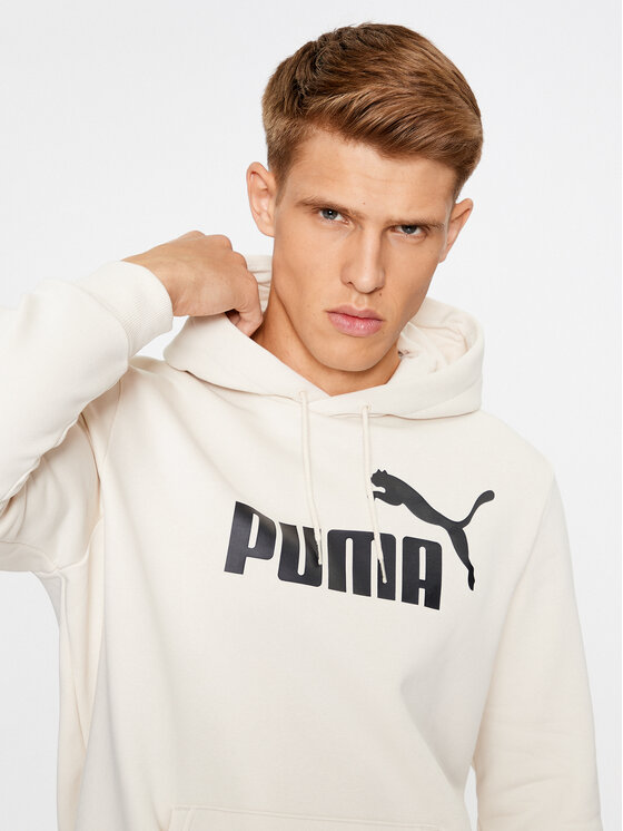 Puma Puma Bluza Ess Big Logo 586687 Biały Regular Fit