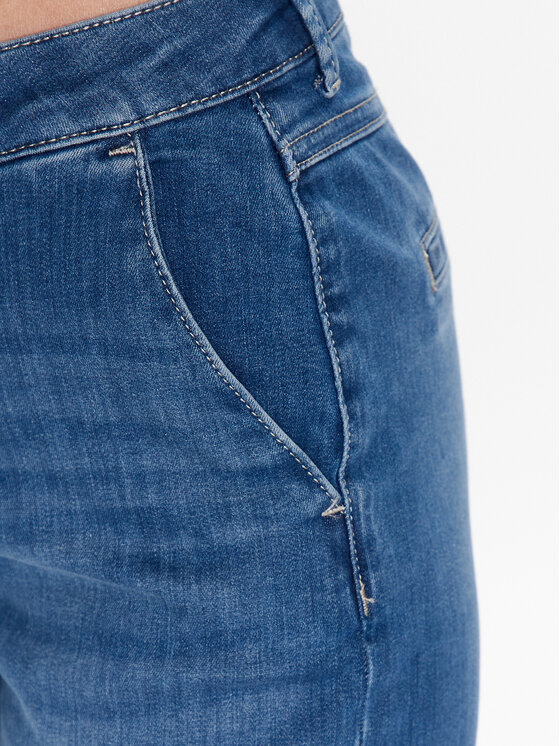 United Colors Of Benetton United Colors Of Benetton Jeans hlače 4NF1DF02U Modra Slim Fit