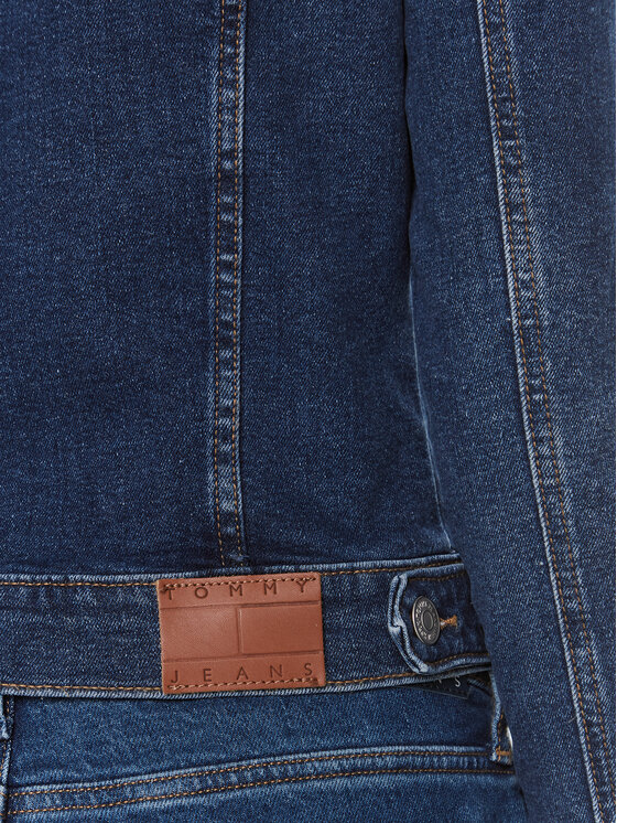 Tommy Jeans Tommy Jeans Traper jakna Vivianne DW0DW17215 Tamnoplava Regular Fit