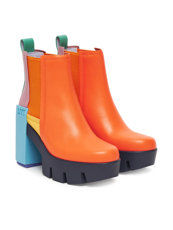 United Nude United Nude Škornji Grip Chelsea Mid IV 1095992116 Oranžna