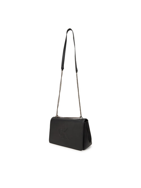 Calvin Klein Jeans Calvin Klein Jeans Torebka Sculpted Ew Flap Conv Chain LV04K3035G Czarny