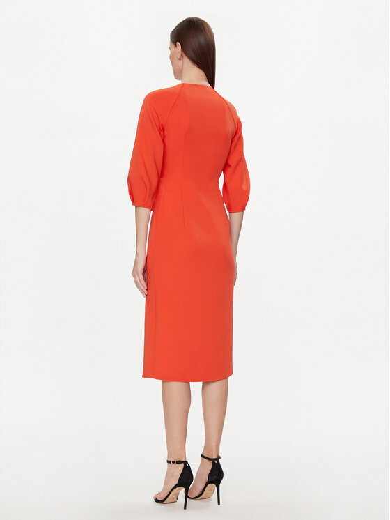 Nissa Nissa Коктейльна сукня RZ14824 Оранжевий Regular Fit