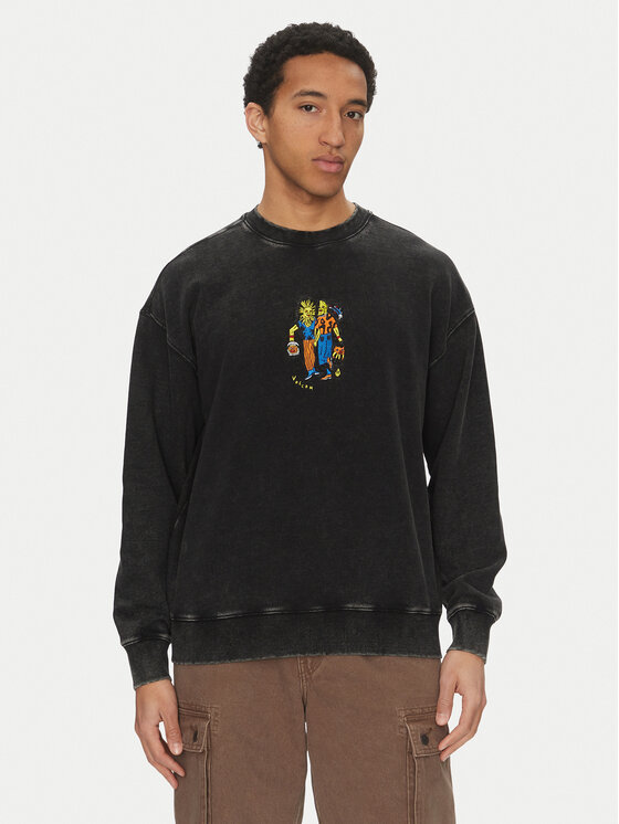 Volcom Volcom Mikina Bob Mollema A4612504 Šedá Loose Fit