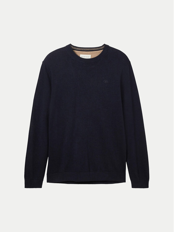 Tom Tailor Tom Tailor Sweter 1038426 Granatowy Regular Fit
