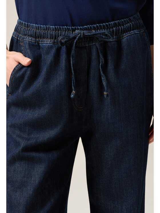 Oltre Oltre Jeansy P403J002551N034 Niebieski Boy Fit