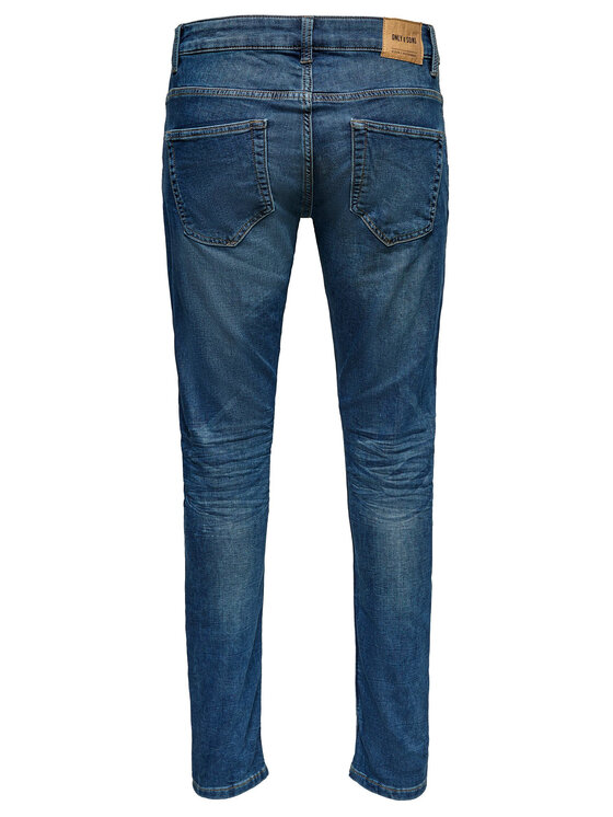 Only & Sons Only & Sons Traperice Loom 22008472 Tamnoplava Slim Fit