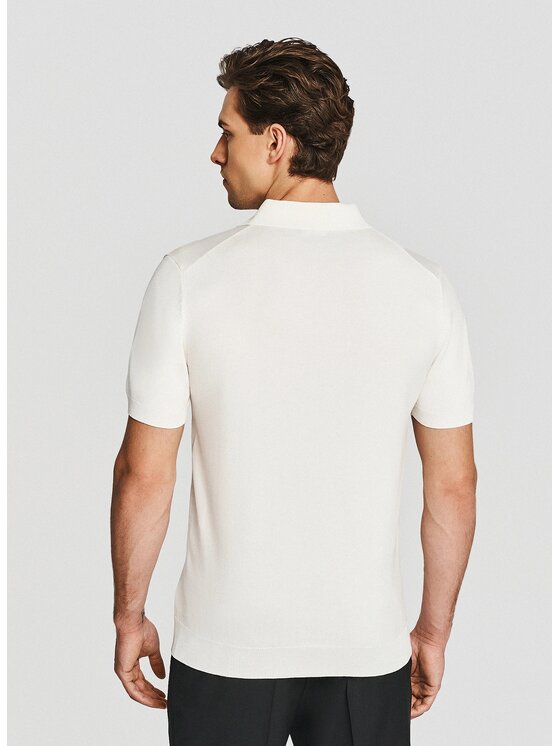 Pako Lorente Pako Lorente Polo P26SF-TX-024 Beżowy Classic Fit