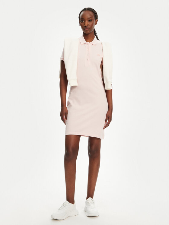 Lacoste Lacoste Hétköznapi ruha EF5473 Rózsaszín Slim Fit