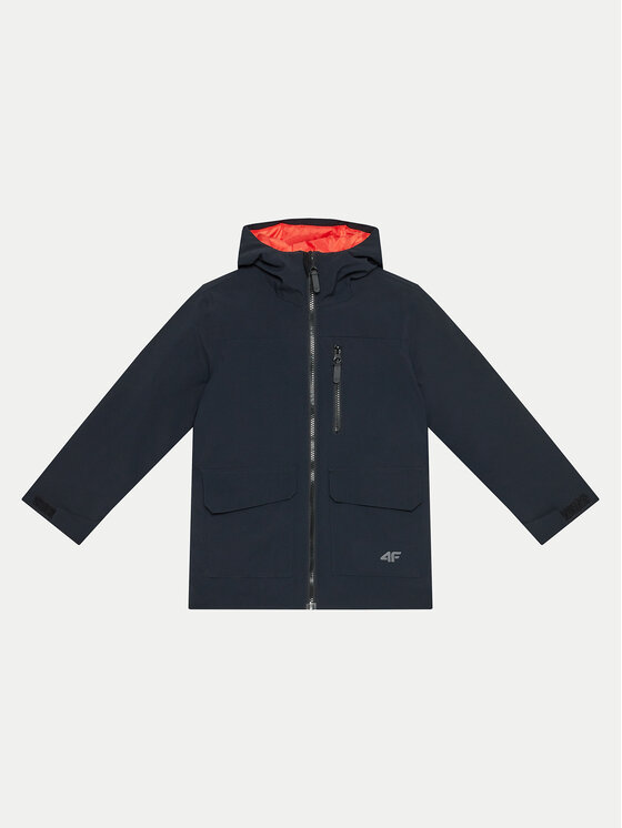 4F Parka 4FJWAW24TJACM157 Melns Regular Fit