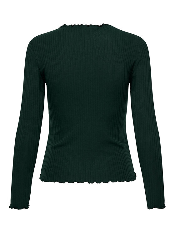 ONLY ONLY Блуза Emma 15180040 Зелен Slim Fit