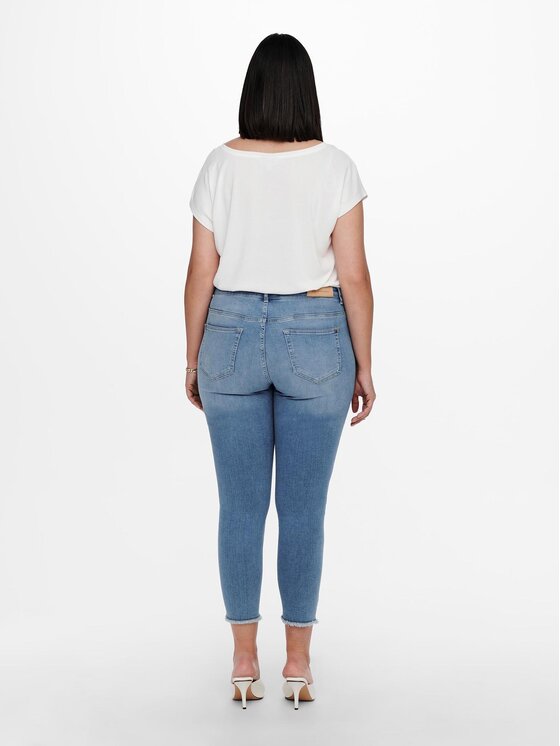 ONLY Carmakoma ONLY Carmakoma Traperice 15198408 Plava Skinny Fit