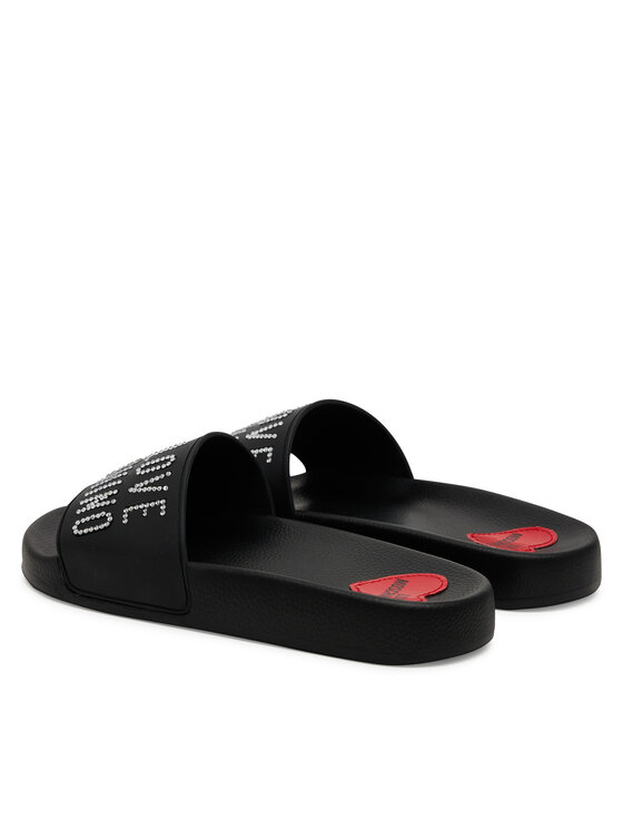 LOVE MOSCHINO LOVE MOSCHINO Klapki JA28122G1MI13000 Czarny