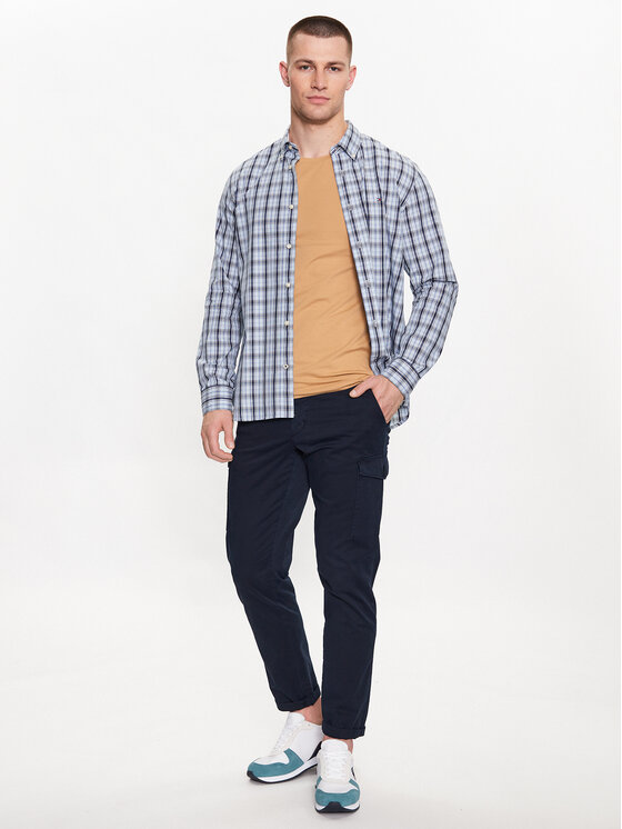 Tommy Hilfiger Tommy Hilfiger T-Shirt MW0MW10800 Μπεζ Slim Fit