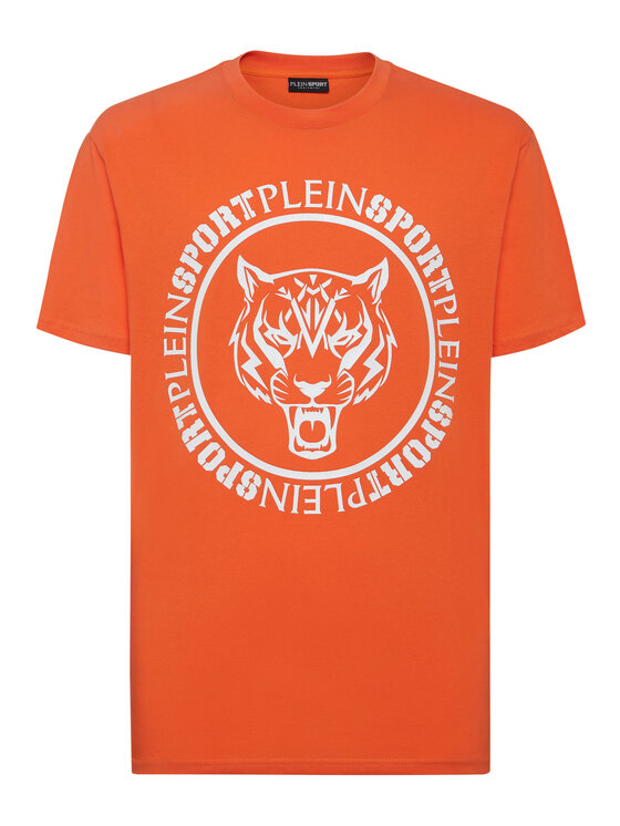Plein Sport Plein Sport T-Shirt 13053 Pomarańczowy Regular Fit
