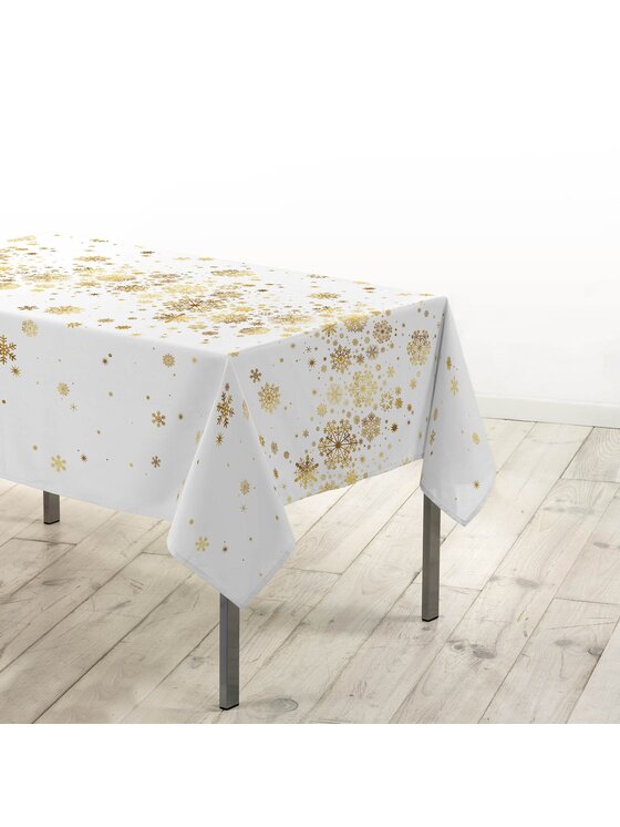 MIAhome MIAhome Obrus świąteczny 150x300 cm KONSTELACJA Biały