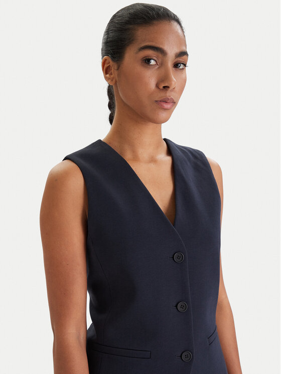 Weekend Max Mara Weekend Max Mara Костюмний жилет Poggio 2615911021 Cиній Slim Fit