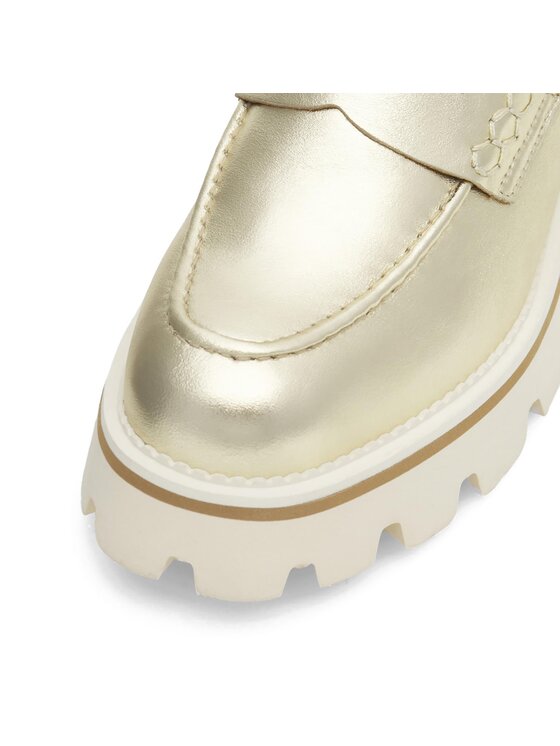 Badura Badura Loafersy GISELLE-24SS202 Złoty