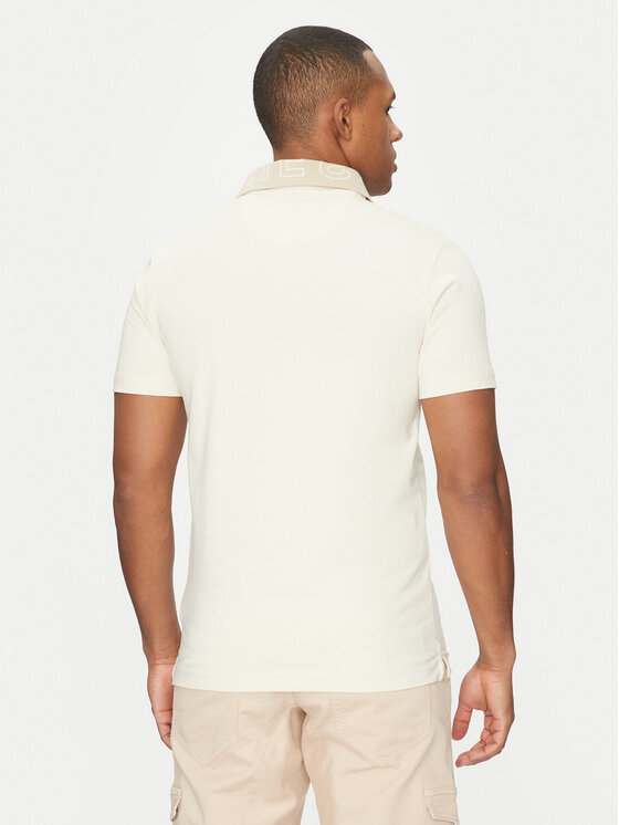 Guess Guess Тениска с яка и копчета M5GP66 J1314 Екрю Regular Fit