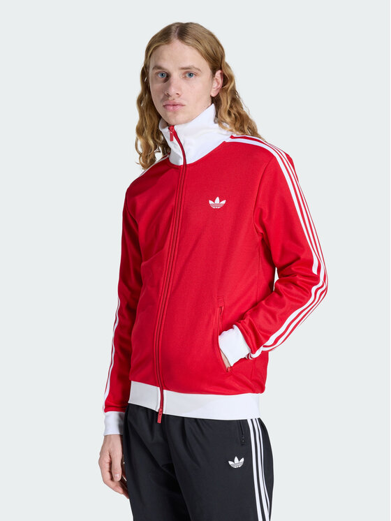 adidas adidas Bluza CLASSIC Czerwony Slim Fit