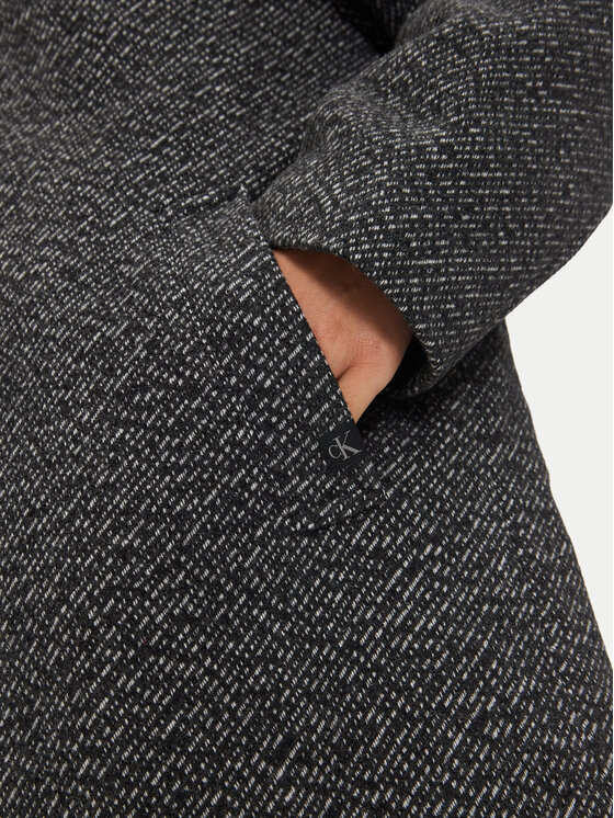 Calvin Klein Jeans Calvin Klein Jeans Vlnený kabát J20J224618 Sivá Relaxed Fit