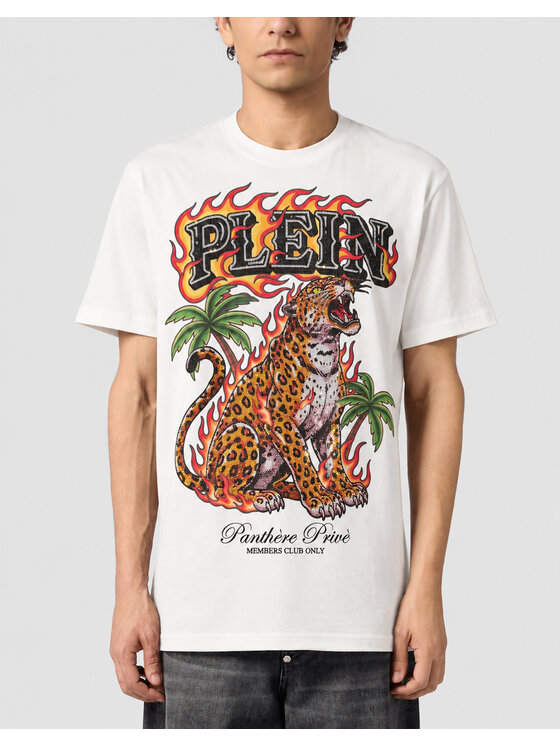 PHILIPP PLEIN PHILIPP PLEIN T-Shirt 32089 Biały Regular Fit
