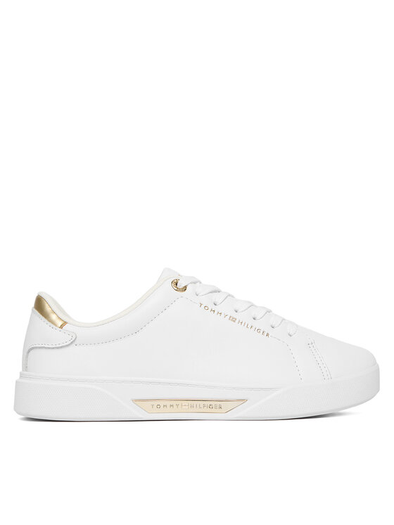 Tommy Hilfiger Tommy Hilfiger Sneakersy Essential Chic Court Sneaker FW0FW09019 Biały