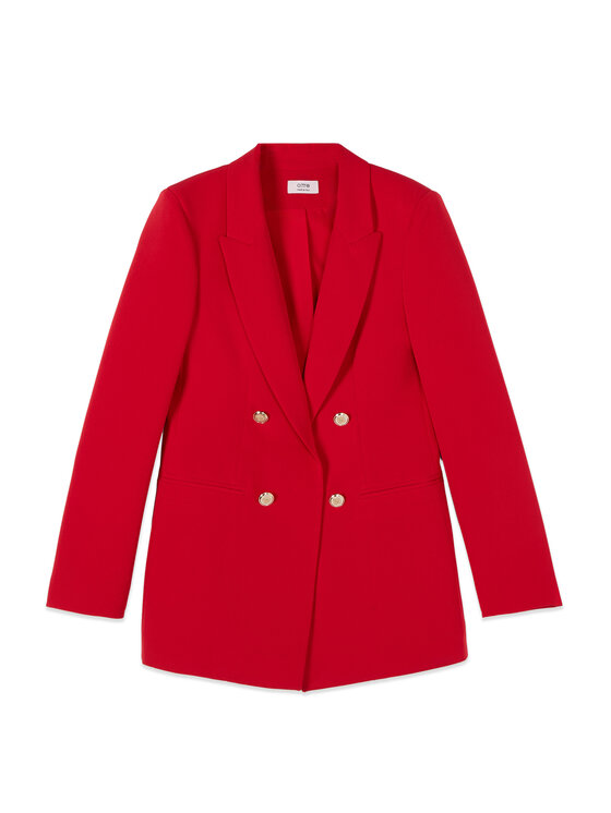 Oltre Oltre Giacca di transizione Q810R004608N016 Rosso Slim Fit