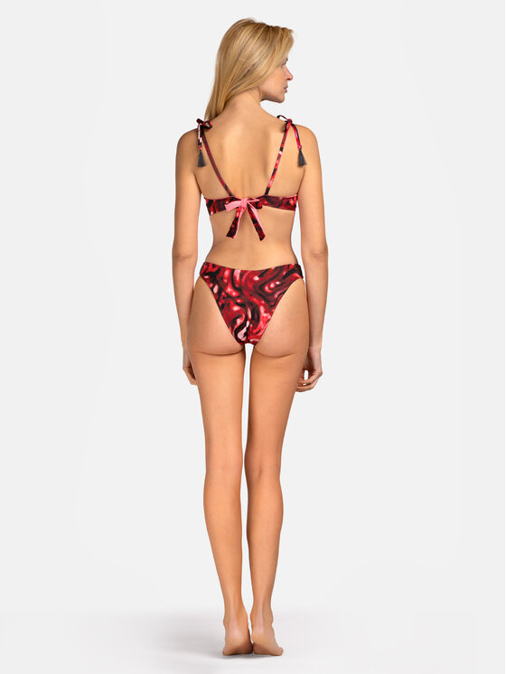 Miss Lou Miss Lou Góra od bikini G-SI1-BRD Bordowy