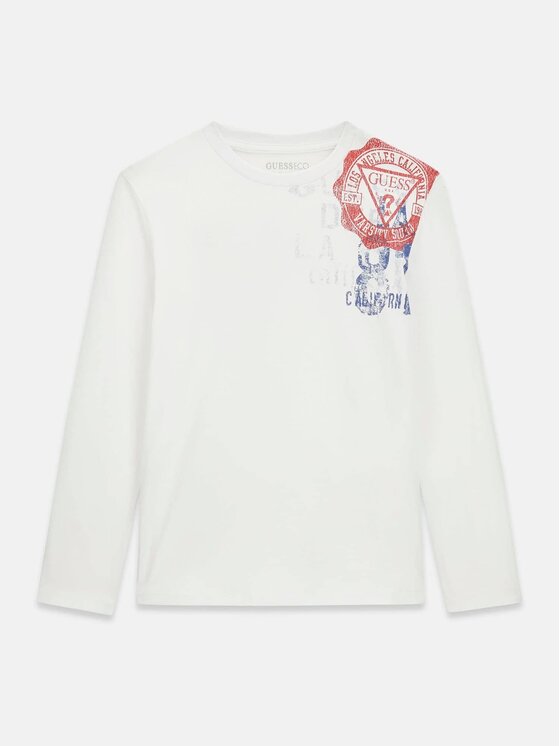 Guess Kids Guess Kids T-Shirt 183144 Biały Classic Fit