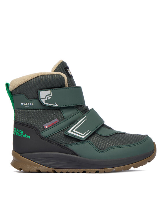 Jack Wolfskin Cizme de zăpadă Polar Bear B Texapore Mid VC K A62144 E0206 Verde