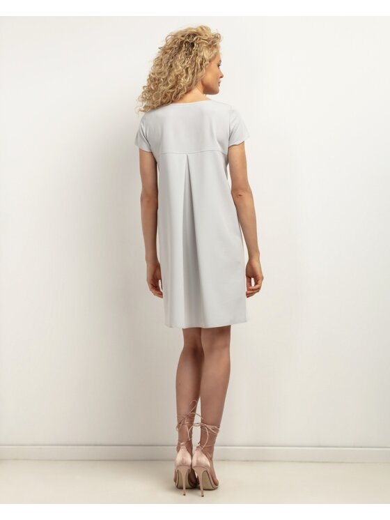 Tessita Tessita Sukienka koktajlowa SUKIENKA_T441 _8_XXL Szary jasny Loose Fit