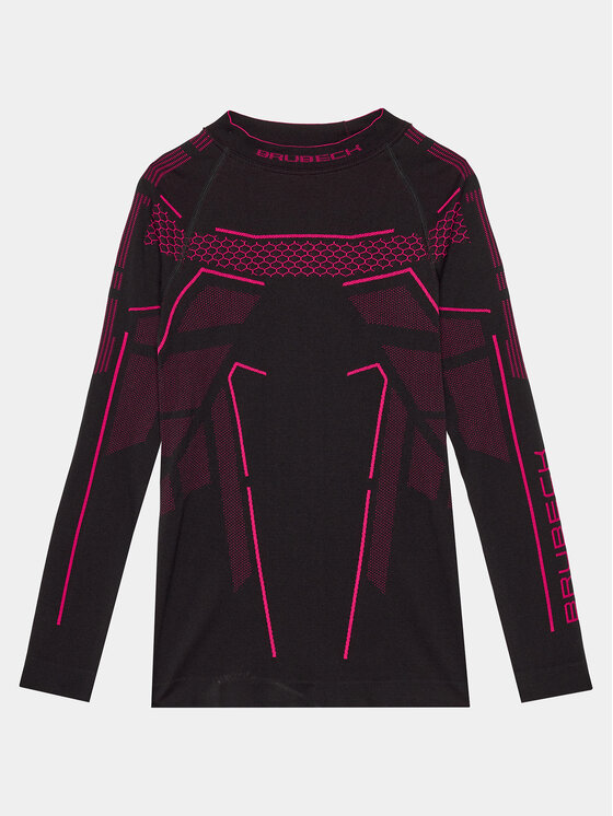 Brubeck Brubeck Intimo termico pezzo sopra LS1612J Nero Slim Fit