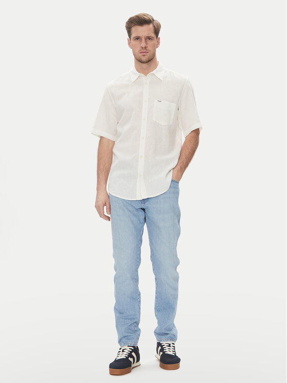 Wrangler Wrangler Koszula 1 Pkt 112362728 Biały Regular Fit